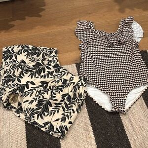 Janie and Jack swimsuit and short set! Size 12 in excellent condition.